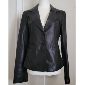 Emporio Armani Black Leather Jacket